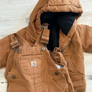12 month Carhartt overall and jacket set